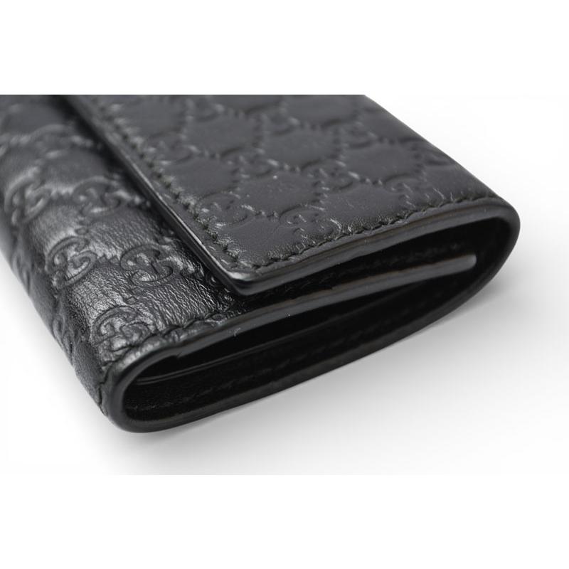 グッチ キーケース/キーホルダー GUCCI 6連 マイクログッチシマ 150402 BMJ1N 1000 ユニセックス ブラック【中古】 GUCCI（グッチ） キーケース/キーホルダー GUCCI 6連 マイクロ