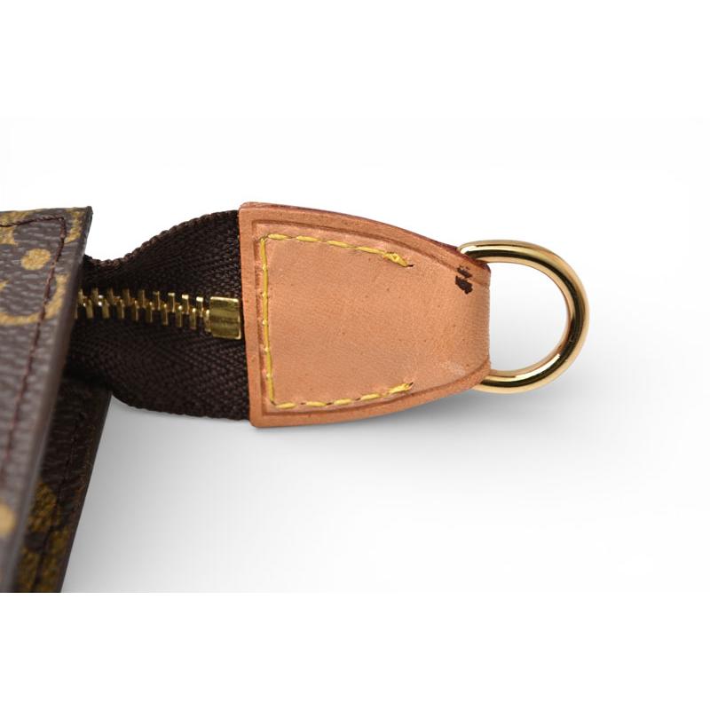 ルイ・ヴィトン M65080 ブラウンレザーポーチ LOUIS VUITTON（ルイ・ヴィトン） 化粧ポーチ/マルチポーチ バケツ型