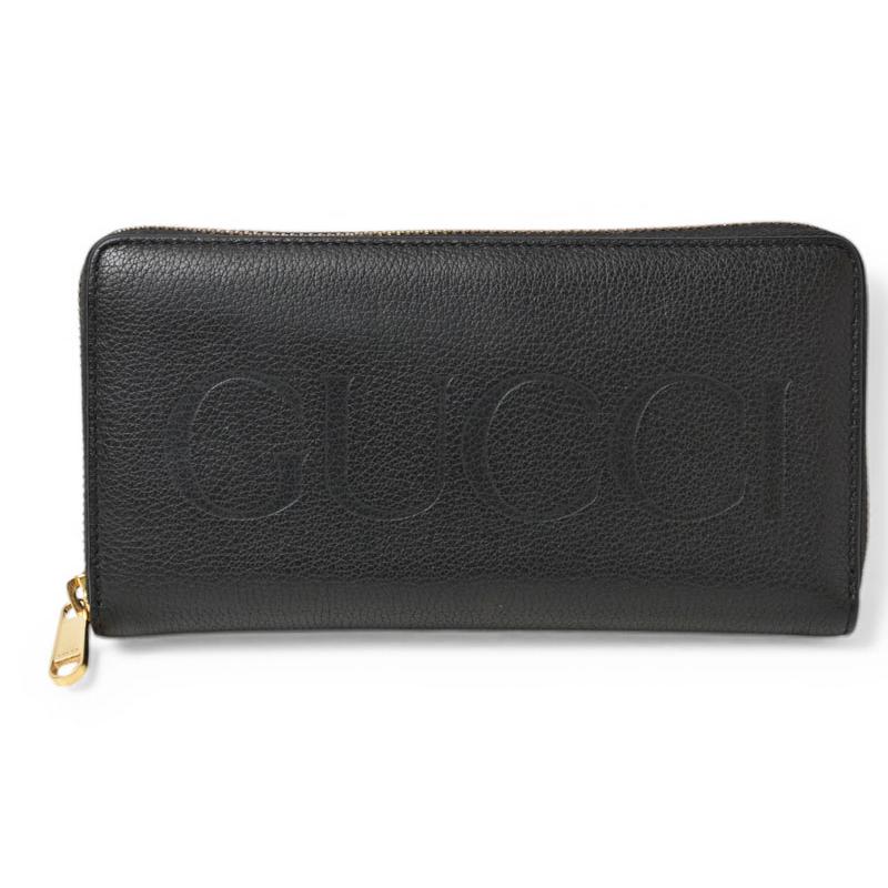 グッチ 財布 GUCCI 長財布/ロゴジップアラウンドウォレット ブラック 658691【中古】 GUCCI（グッチ） 財布 長財布/ロゴジップアラウンドウォレット