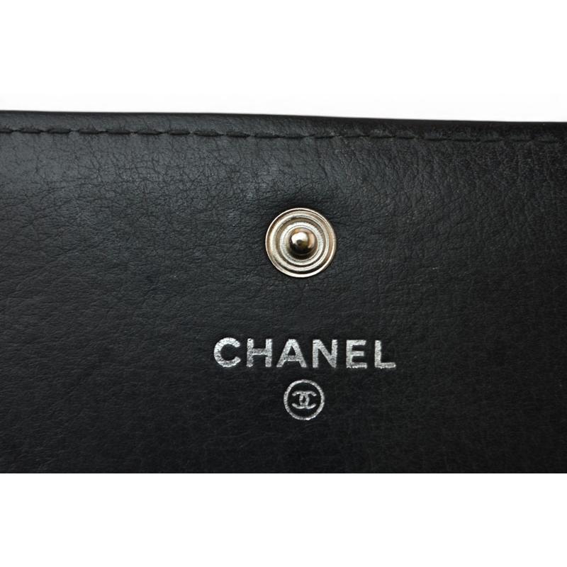 CHANEL（シャネル） 財布 二つ折り 長財布 ワイルドステッチ ブラック