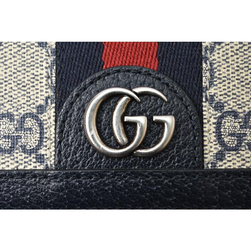グッチ ミニ財布/二つ折り GUCCI 折財布 GGネイビー/ベージュ5231555 Ophidia/オフィディア GGスプリーム【中古】 GUCCI（グッチ） ミニ財布/二つ折り 折財布 GGネイビー/ベージュ