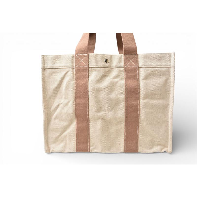 稀少 HERMESボラボラGMベージュ トートバッグ HERMES（エルメス） トートバッグ ボラボラ カバスドプラージュ GM