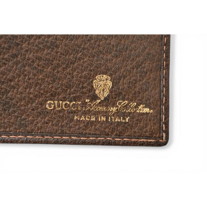 グッチ 二つ折り財布 シェリーライン オールドグッチ GUCCI Accessory Collection GGプラス ベージュ ブラウン ウェビングライン ヴィンテージ 希少 レア【中古】 GUCCI（グッチ） 二つ折り財布 シェリーライン オールドグッチ GUCCI
