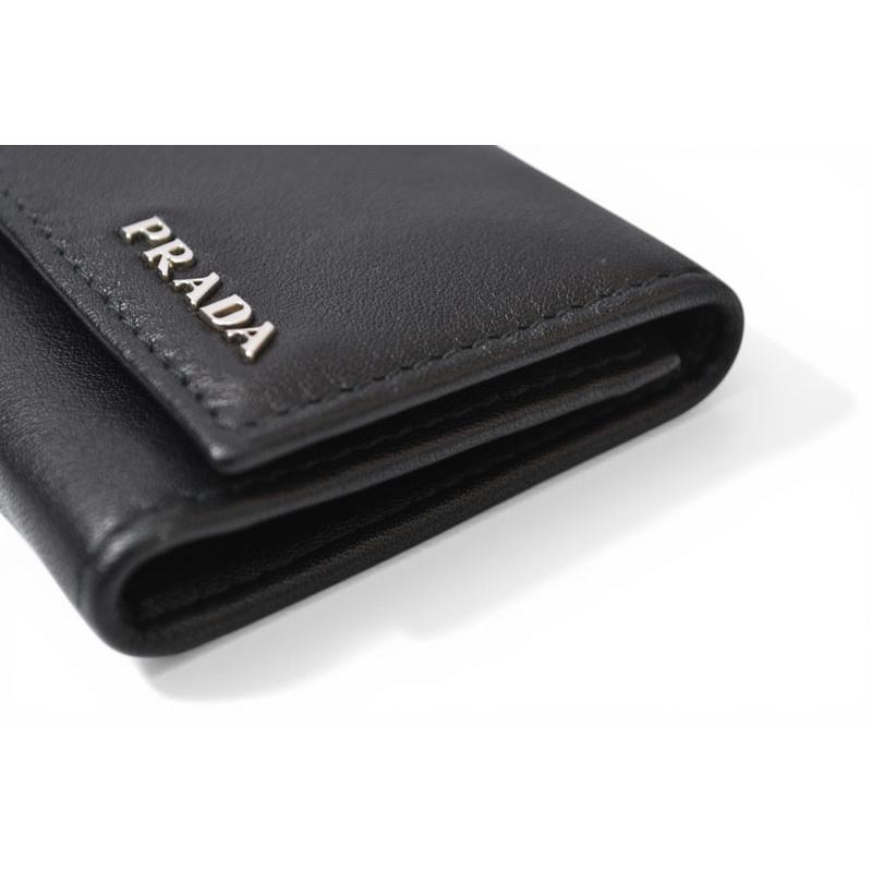 PRADA（プラダ） キーケース/キーホルダー PRADA 6連 レザー NERO