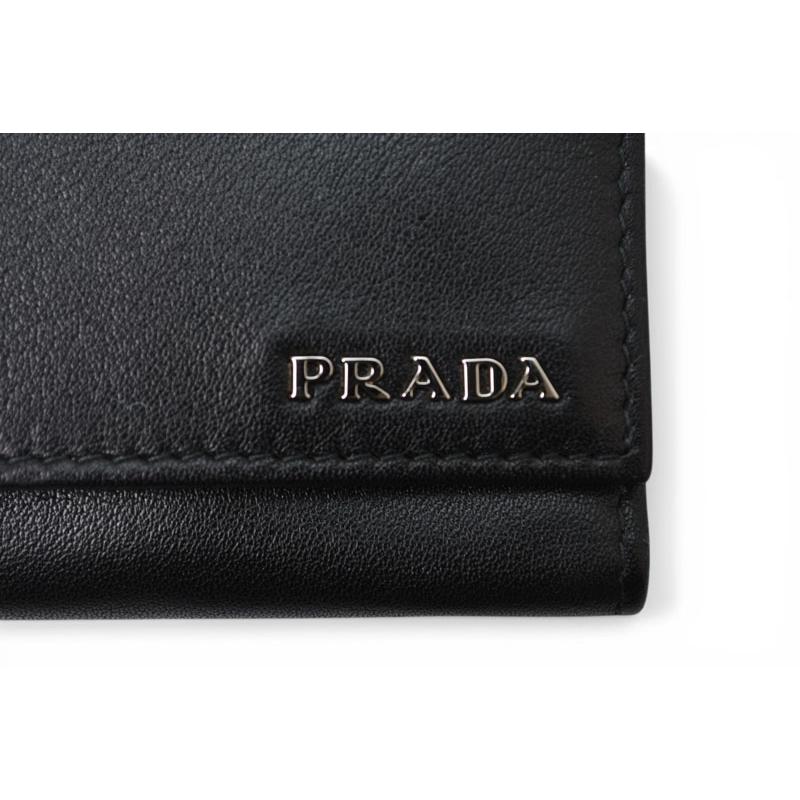 PRADA（プラダ） キーケース/キーホルダー PRADA 6連 レザー NERO