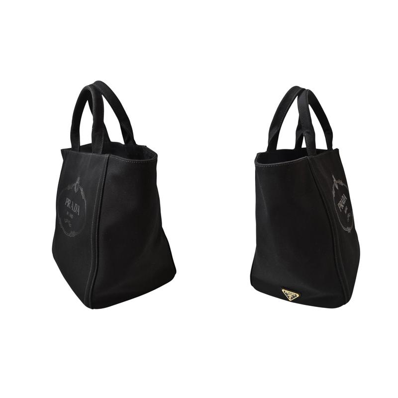 ニ*チ様 PRADA 黒 カナパトートバッグ キャンバス PRADA（プラダ） トートバッグ カナパ レディース/メンズ PRADA CANAPA