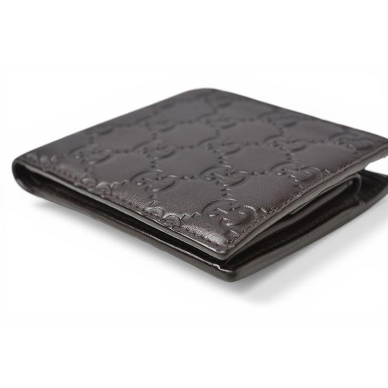 グッチ 財布 美品 メンズ GUCCI 札入れ/折財布 グッチシマ ダークブラウン 146223 A0VIR 2019 【中古】 GUCCI（グッチ） 財布 美品 メンズ 札入れ/折財布 グッチシマ ダーク