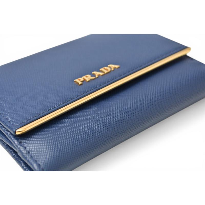 PRADA（プラダ） 財布/三つ折り 折財布 1M0523 SAFFIANO METAL/型押し