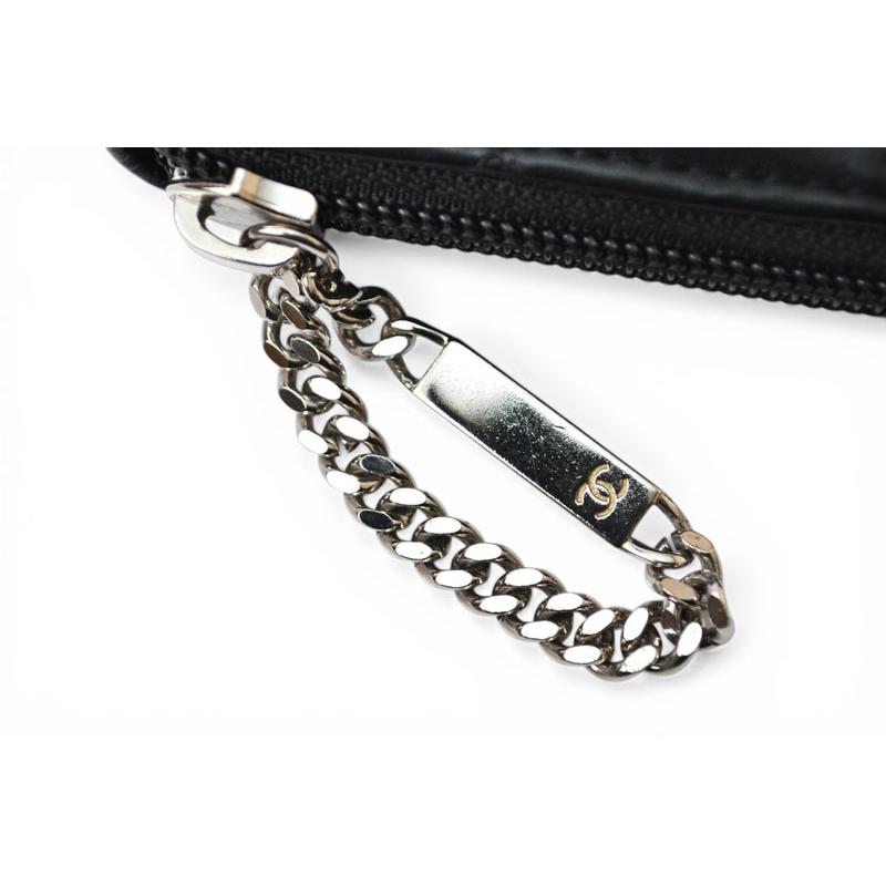 シャネル 財布 CHANEL カンボンライン ラウンドファスナー式/長財布 ブラック/ブラック A50078【中古】 CHANEL（シャネル） カンボンライン 長財布 ラウンドファスナー
