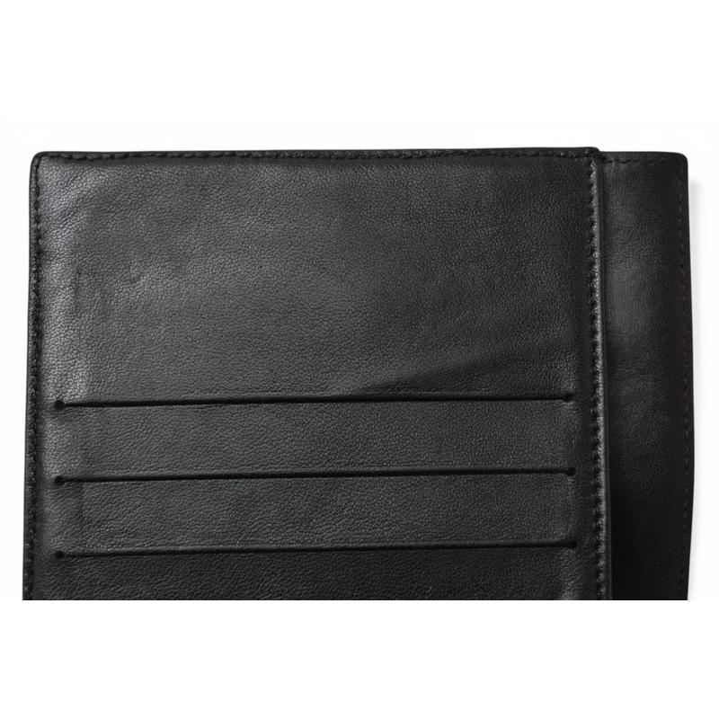 CHANEL アイコン ブラック ラムスキンレザー 二つ折り財布 CHANEL（シャネル） 財布/二つ折り 折財布 ラムスキン アイコン