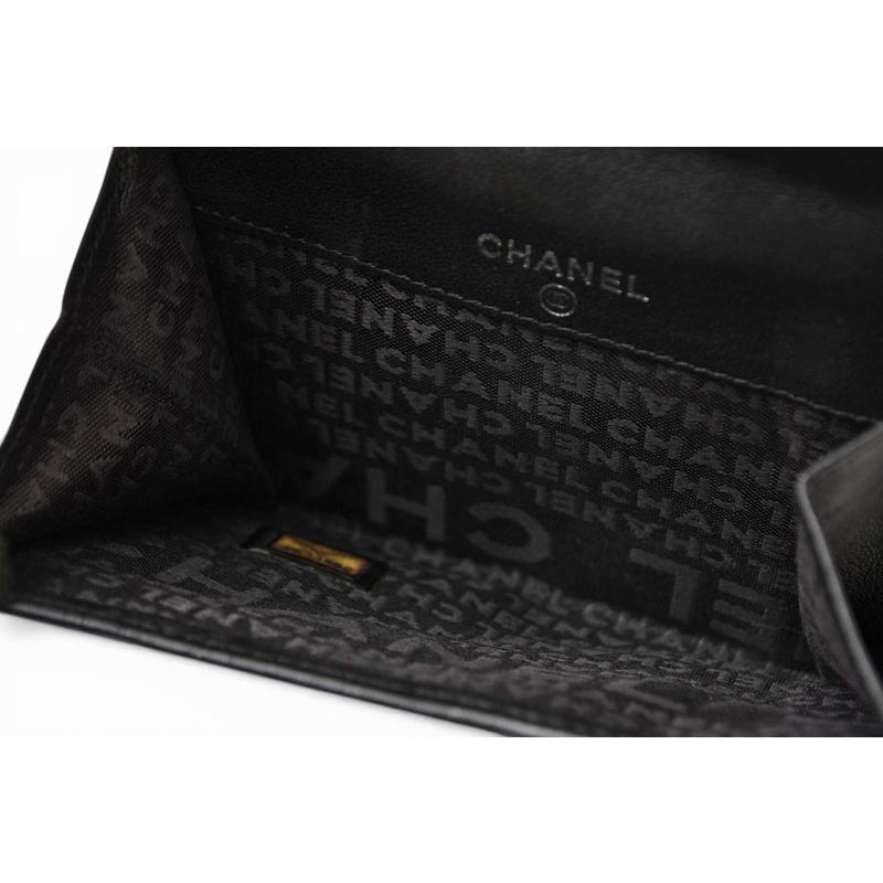 お値引‼︎正規品】CHANEL アイコン ブラック ラムスキンレザー 二つ折り財布 CHANEL（シャネル） 財布/二つ折り 折財布 ラムスキン アイコン