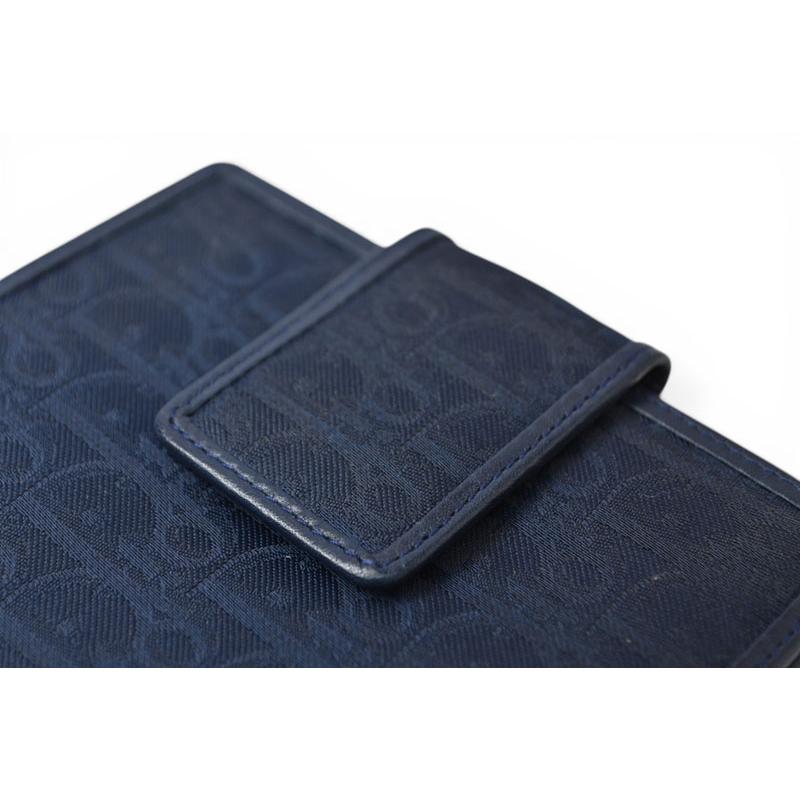 クリスチャンディオール がま口財布 Christian Dior 財布 トロッター ネイビー ヴィンテージ オールド【中古】 Christian Dior（クリスチャン・ディオール） がま口財布 財布