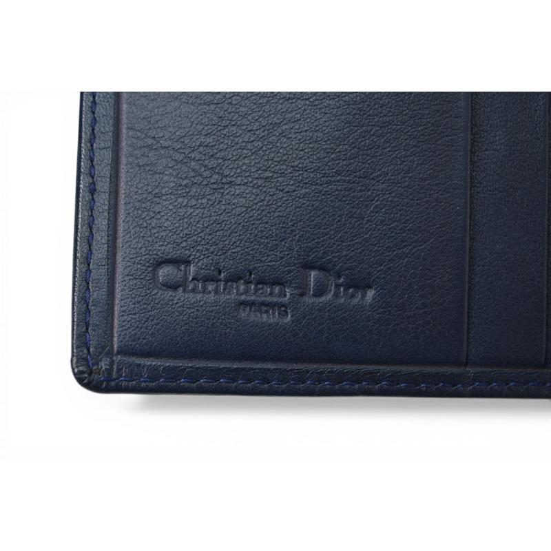 クリスチャンディオール がま口財布 Christian Dior 財布 トロッター ネイビー ヴィンテージ オールド【中古】 Christian Dior（クリスチャン・ディオール） がま口財布 財布