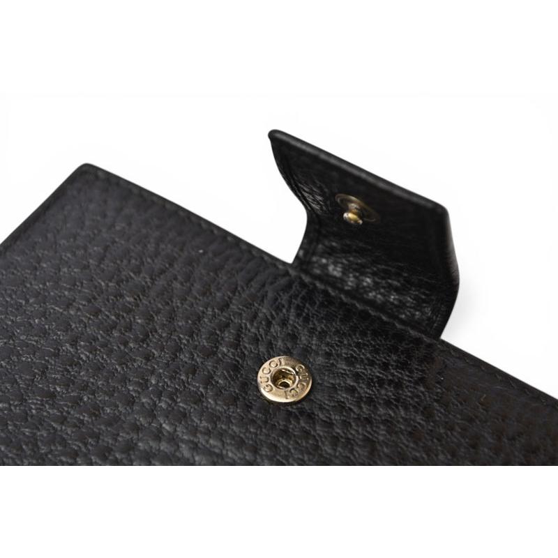 グッチ 財布 三つ折り ホースビット ブラック レザー 138029 コンパクトウォレット GUCCI レディース メンズ【中古】 GUCCI（グッチ） ミニ財布/三つ折り 折財布 138029 ホースビット