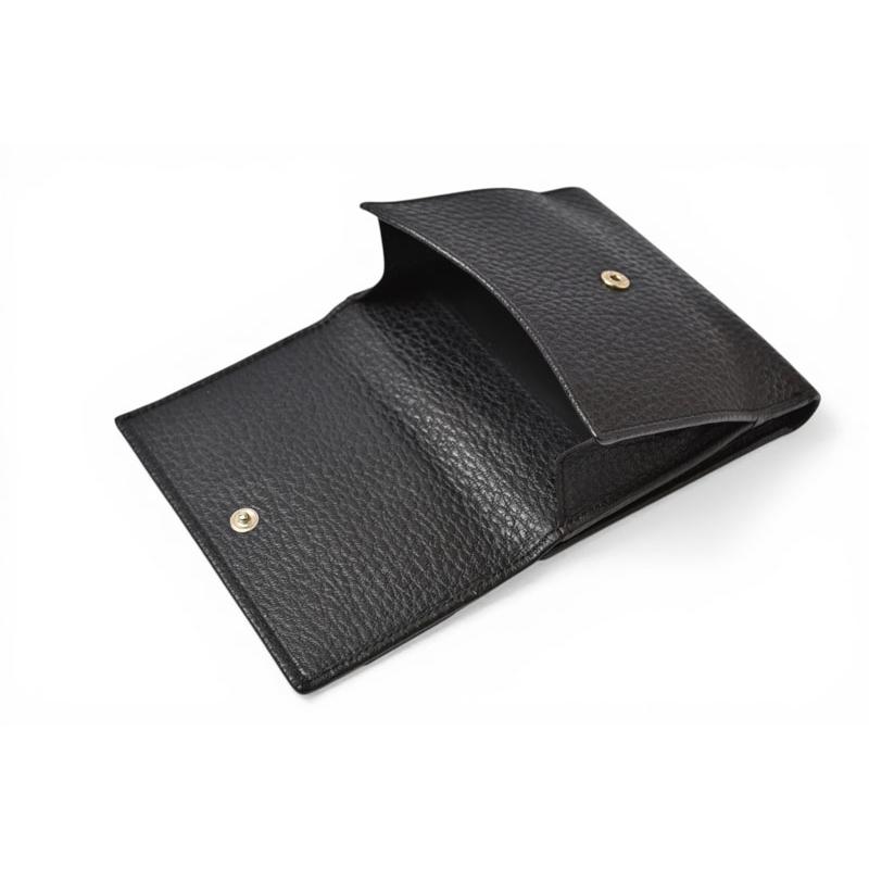 グッチ 財布 三つ折り ホースビット ブラック レザー 138029 コンパクトウォレット GUCCI レディース メンズ【中古】 GUCCI（グッチ） ミニ財布/三つ折り 折財布 138029 ホースビット