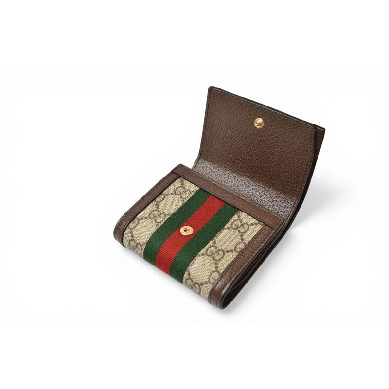 グッチ 未使用 財布/二つ折り GUCCI オフィディア 735579 96IWG 8745 ベージュ エボニー GGスプリーム レディース/メンズ【中古】 GUCCI（グッチ） 未使用 財布/二つ折り オフィディア 735579 96IWG