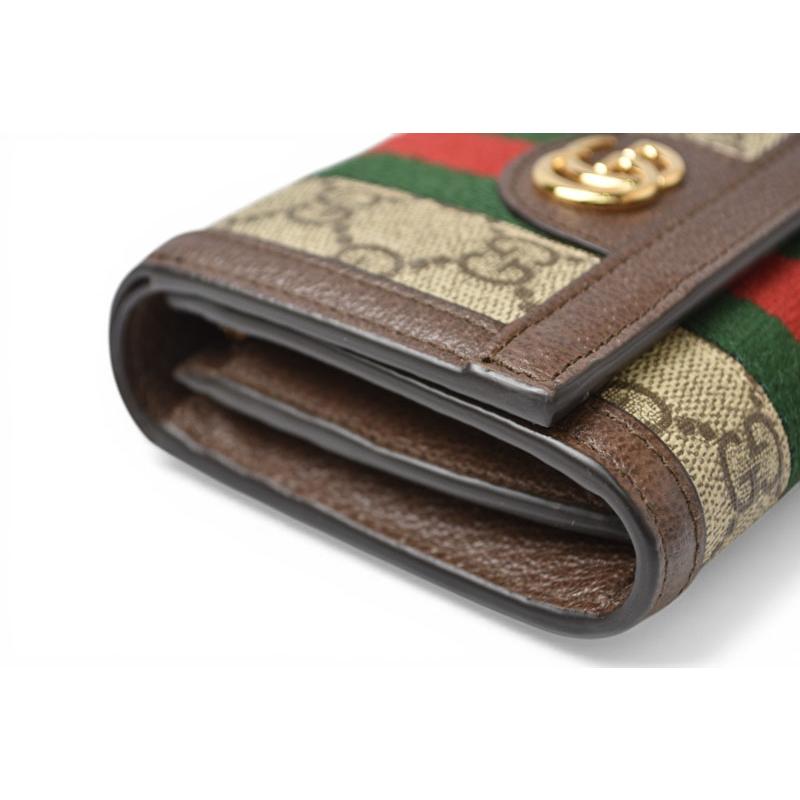グッチ 未使用 財布/二つ折り GUCCI オフィディア 735579 96IWG 8745 ベージュ エボニー GGスプリーム レディース/メンズ【中古】 GUCCI（グッチ） 未使用 財布/二つ折り オフィディア 735579 96IWG