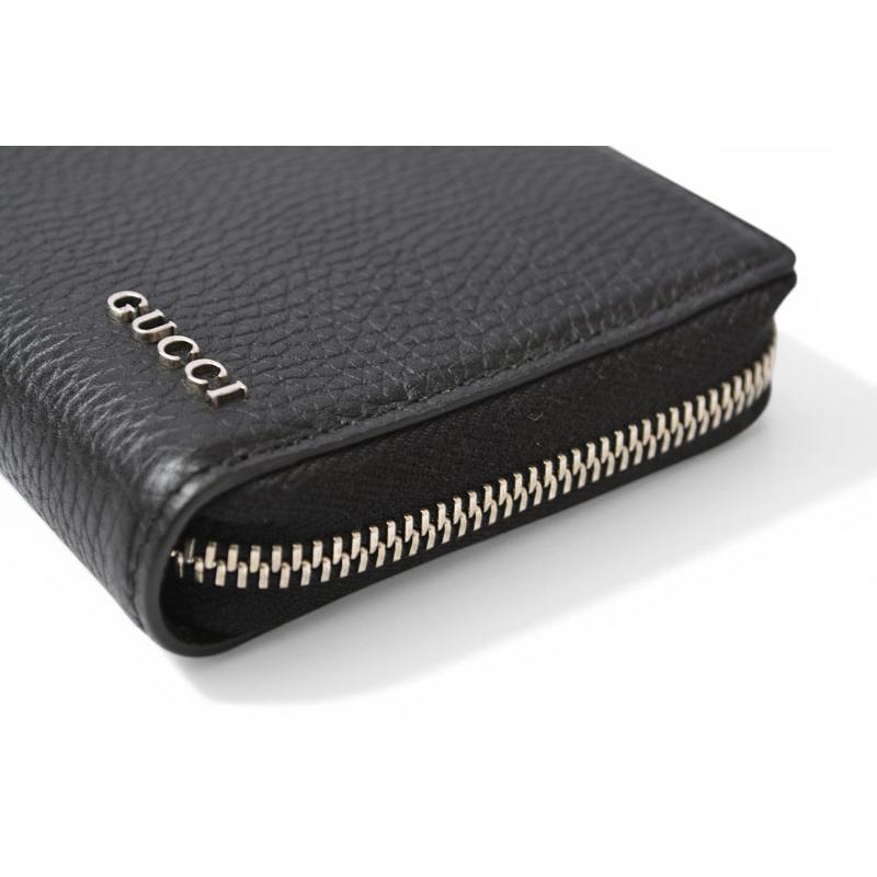 GUCCI（グッチ） 財布 ジップアラウンドウォレット ブラック レザー