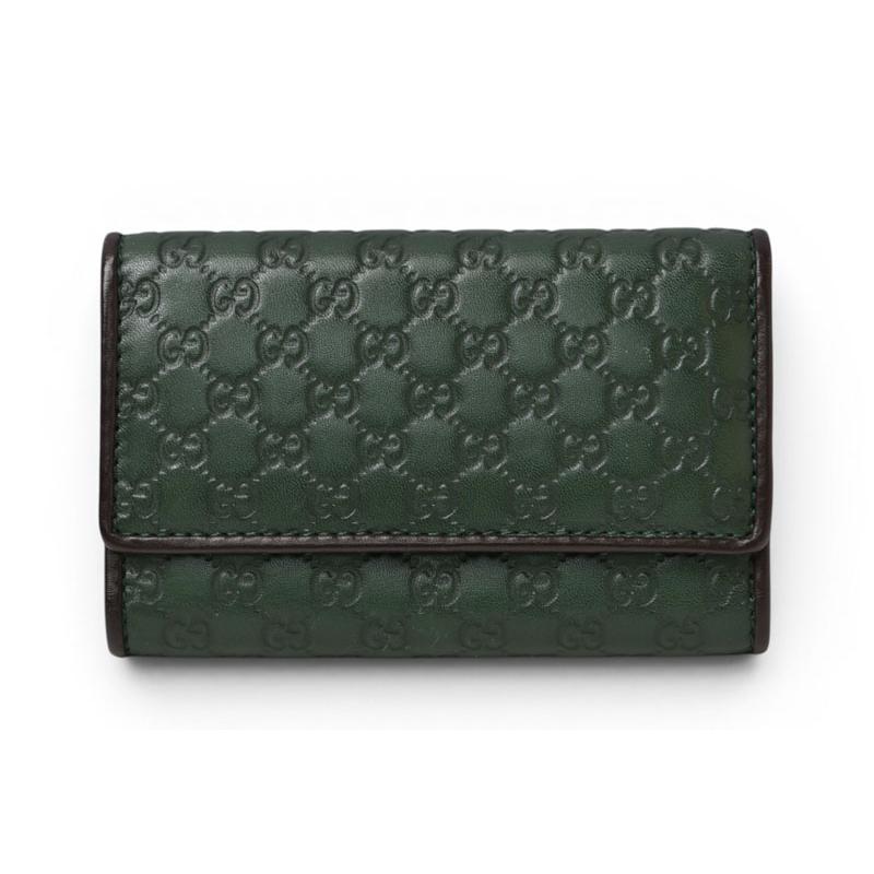 グッチ キーケース/キーホルダー GUCCI 6連 マイクログッチシマ 256443 グリーン/ブラック メンズ レディース【中古】 GUCCI（グッチ） キーケース/キーホルダー GUCCI 6連 マイクロ