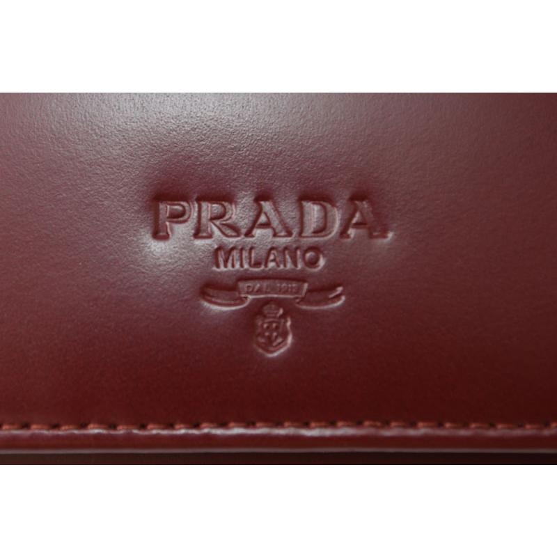PRADA（プラダ） キーケース/キーホルダー PRADA 6連 レザー ボルドー
