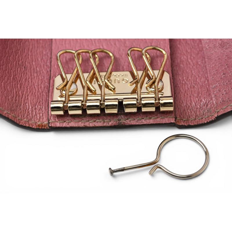 GUCCI（グッチ） キーケース/キーホルダー GUCCI 6連 GG柄 ピンク/GG