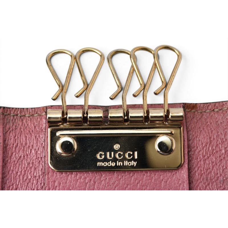 GUCCI（グッチ） キーケース/キーホルダー GUCCI 6連 GG柄 ピンク/GG