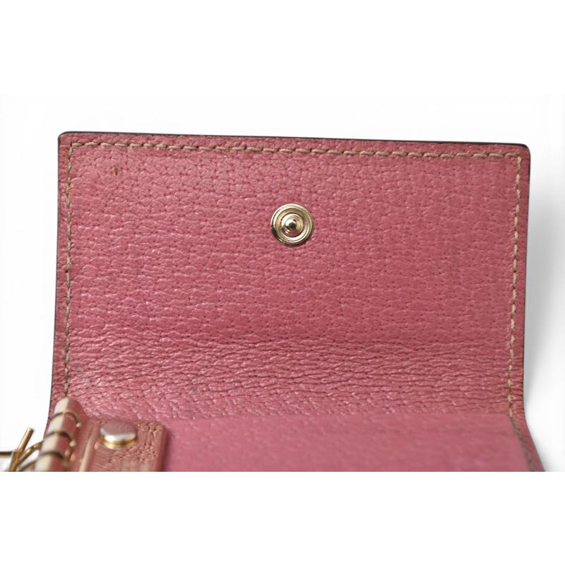 GUCCI（グッチ） キーケース/キーホルダー GUCCI 6連 GG柄 ピンク/GG