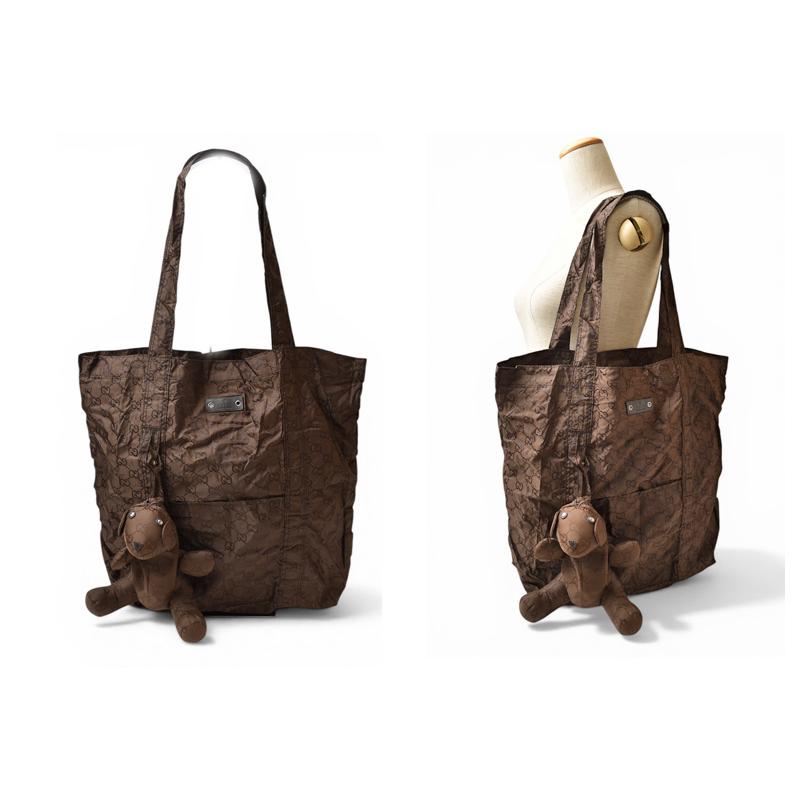 koalabear 　GUCCI GGナイロン トートバッグ 2WAY GUCCI（グッチ） ショッピングバッグ GUCCI GGナイロン テディベア