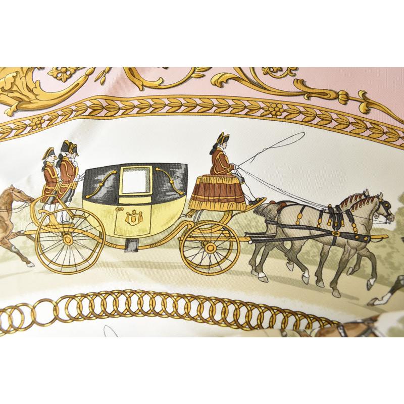 HERMES（エルメス） スカーフ カレ90 ロンシャンへの散歩 シルク100