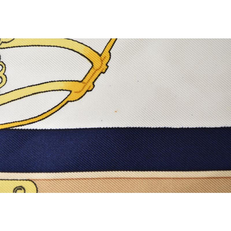 HERMES（エルメス） スカーフ カレ90 LES MUSEROLLES/鼻革 シルク100
