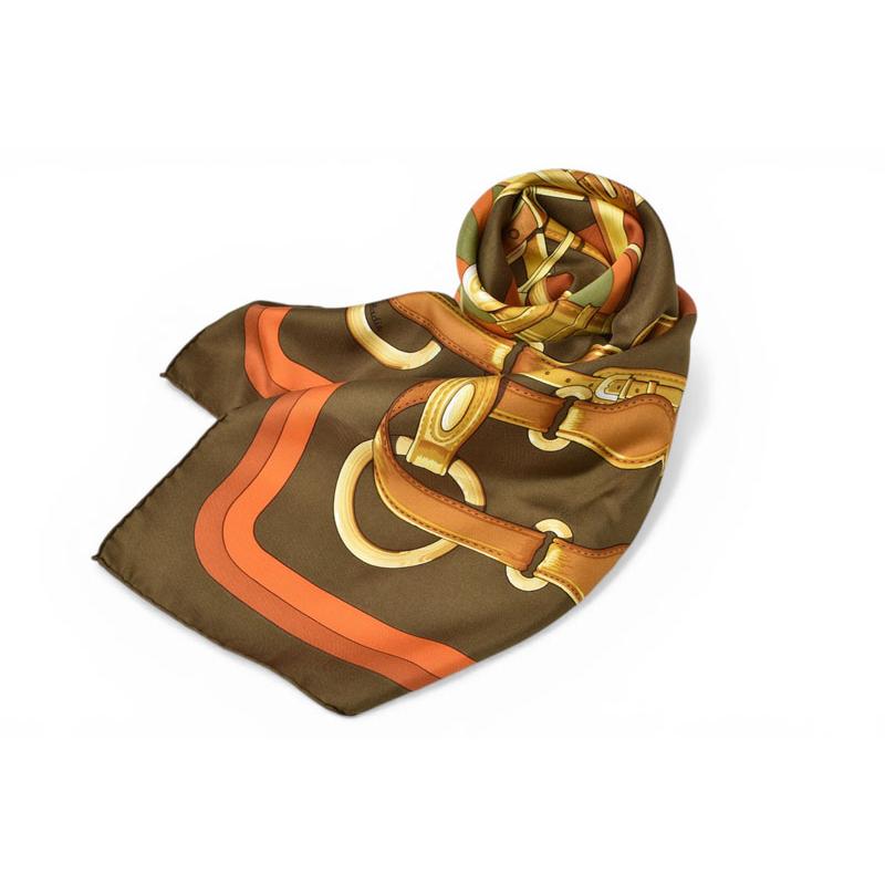 HERMES（エルメス） スカーフ カレ90 コーチング・フォーエバー シルク