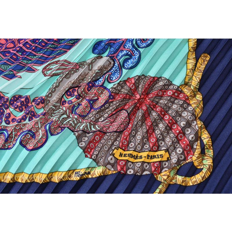 HERMES（エルメス） スカーフ/プリーツカレ ショール スカーフ ひし形 