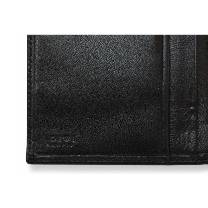 ロエベ 財布 LOEWE 長財布 アナグラム ナッパ/シープスキン ブラック【中古】 LOEWE（ロエベ） 財布 長財布 アナグラム ナッパ/シープスキン