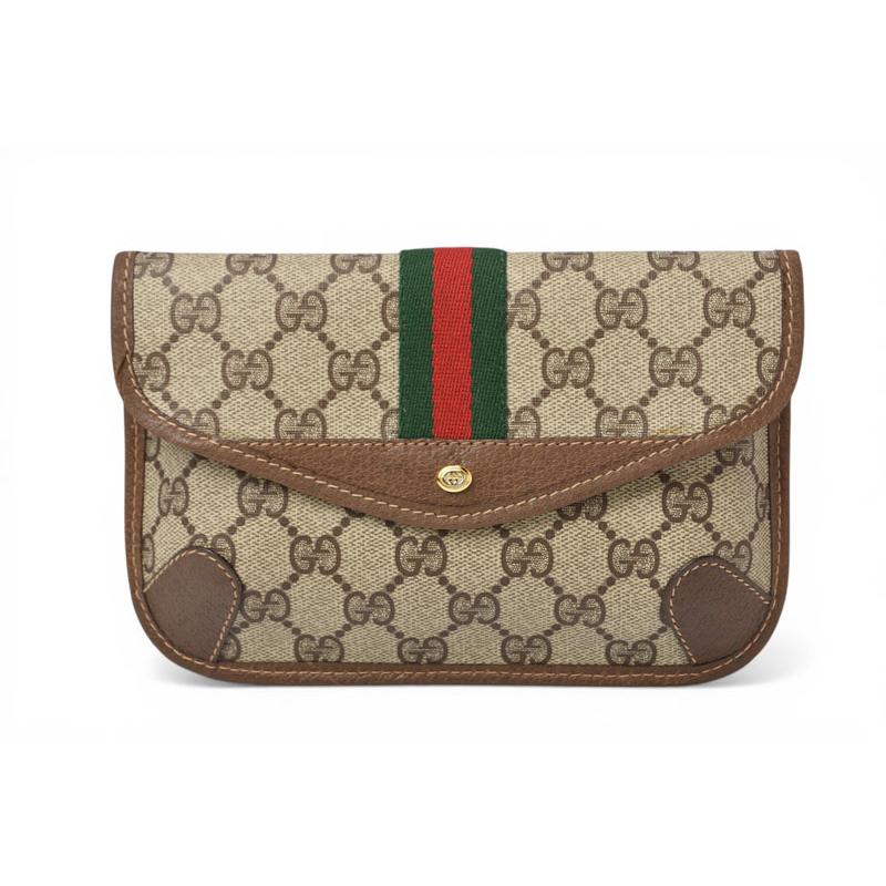 GUCCI オールドグッチ シェリーライン GGプラス ポーチ　美品 GUCCI（グッチ） ポーチ オールドグッチ/ヴィンテージ GGプラス