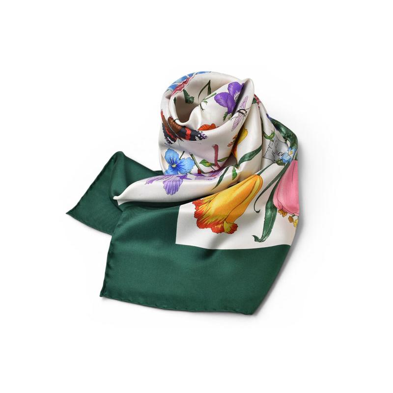 GUCCI（グッチ） スカーフ ヴィンテージ 大判スカーフ フローラ