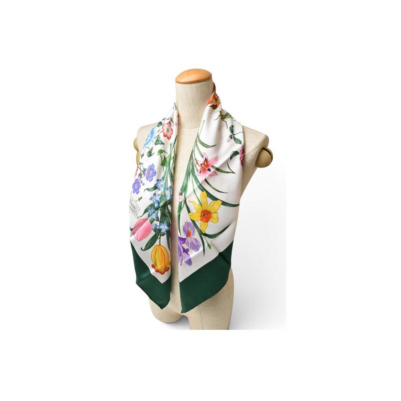 GUCCI（グッチ） スカーフ ヴィンテージ 大判スカーフ フローラ