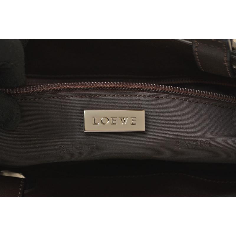 ロエベ トートバッグ ヴィンテージ A4収納可 LOEWE バッグ ベージュ/ブラウン メンズ/レディースの画像