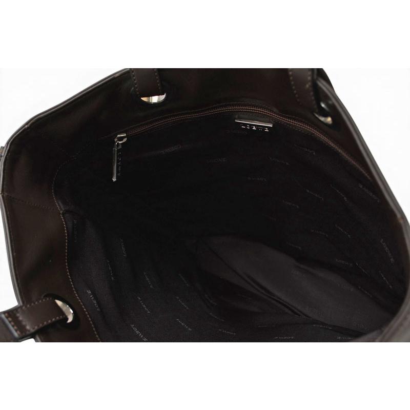 ロエベ トートバッグ ヴィンテージ A4収納可 LOEWE バッグ ベージュ/ブラウン メンズ/レディースの画像