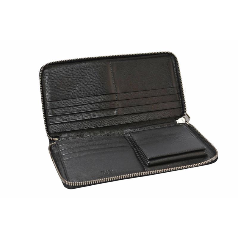 PRADA プラダ 長財布 シャイン ラウンドファスナー レザー ブラック PRADA（プラダ） 財布 長財布/ラウンドファスナー 2M1264 SAFFIANO