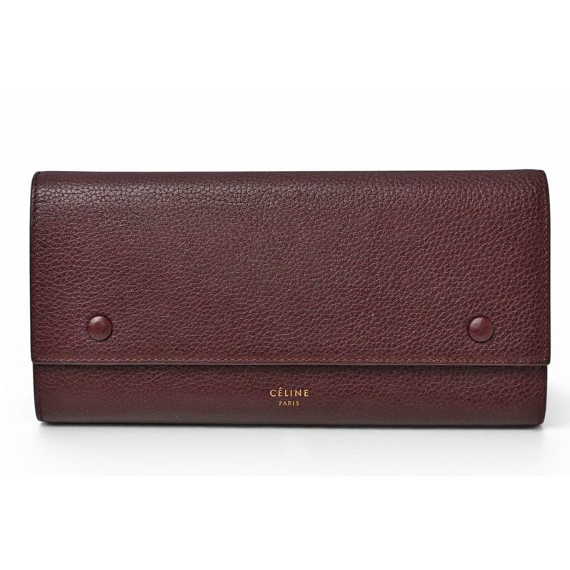 CELINE 長財布 レザー「101673AFE.03UN」ラージフラップ長財布 CELINE 