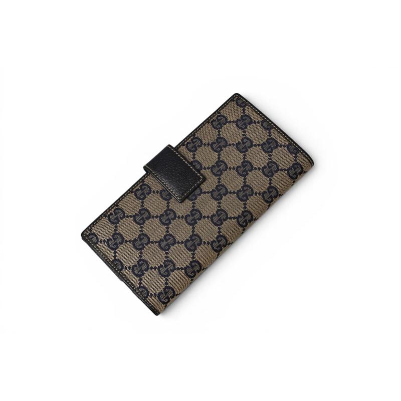 GUCCI（グッチ） 財布 長財布 GGキャンバス GGネイビー/ベージュ