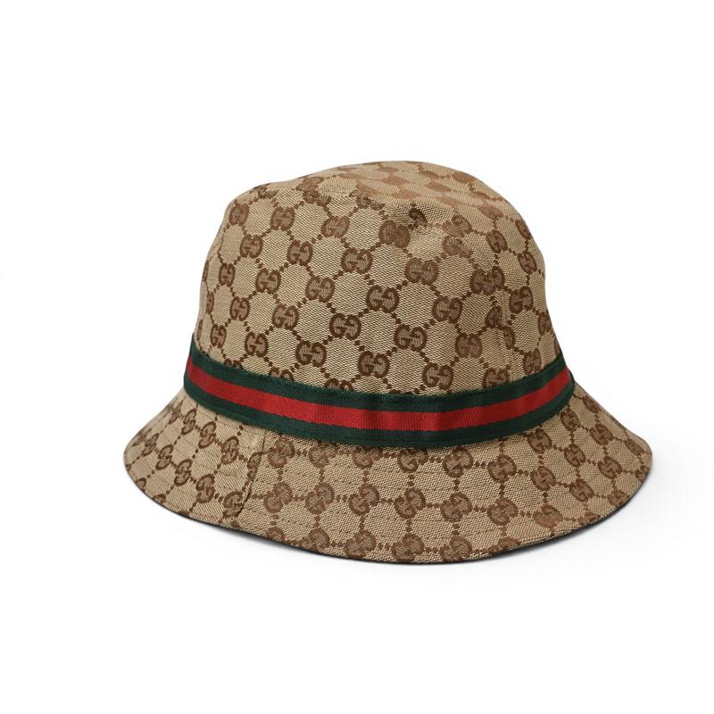 GUCCI（グッチ） 未使用 ハット/帽子 GUCCI GGキャンバス バケット