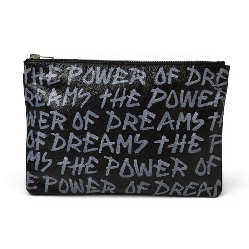 バレンシアガ クラッチバッグ/セカンドバッグ BALENCIAGA Graffiti Leather/グラフィティ レザー ブラック 535532【中古】 BALENCIAGA（バレンシアガ） クラッチバッグ/セカンドバッグ
