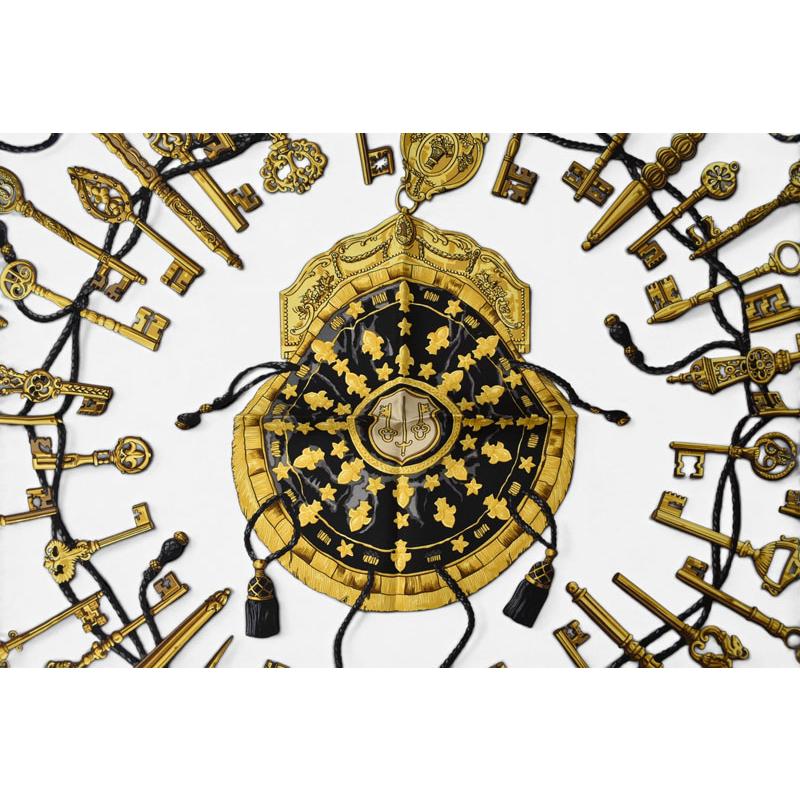 HERMES（エルメス） カレ90 スカーフ 鍵柄/LES CLES HERMES