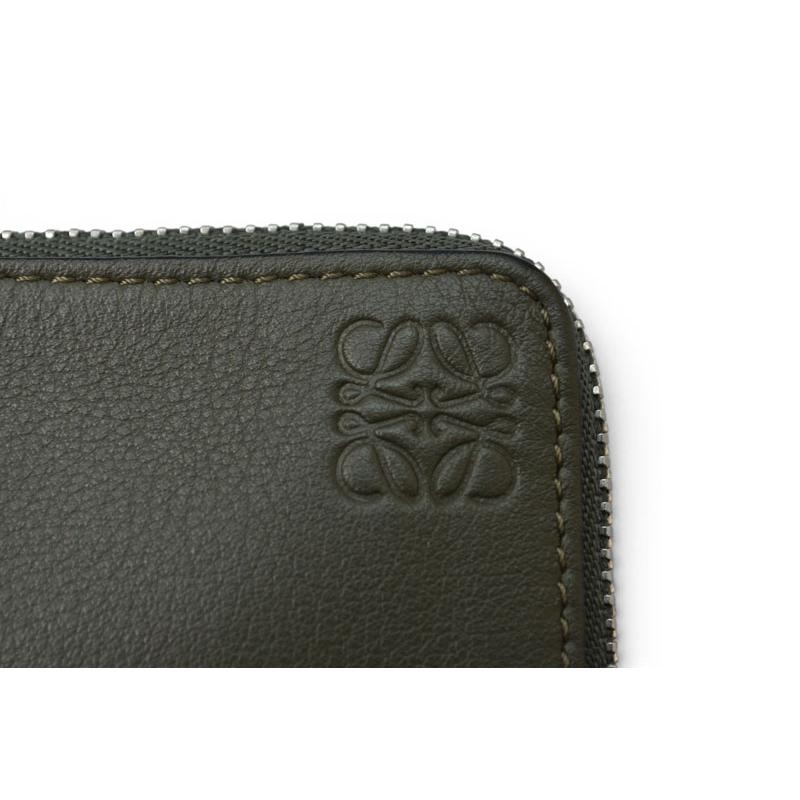 未使用✨LOEWE ロエベ アクセサリーケース 小物入れ オールレザー カーキ系 LOEWE（ロエベ） コインケース/カードケース フラグメントケース/ミニ