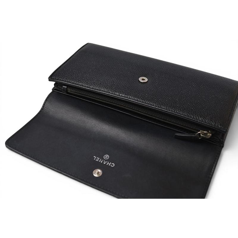 CHANEL（シャネル） 長財布 CHANEL A50070 キャビアスキン ブラック