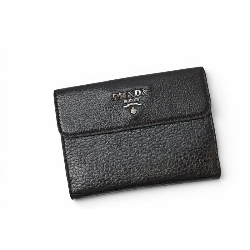 PRADA（プラダ） 財布/三つ折り 折財布 1M0523 アンティークメタル