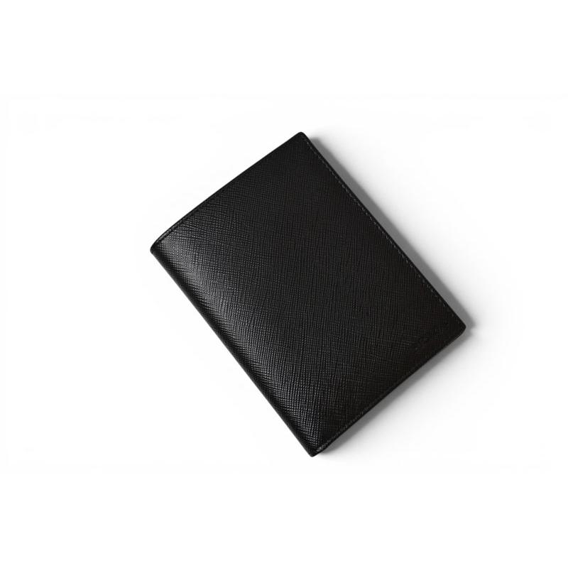 PRADA プラダ 二つ折り 革 レザー ブラックカードケース メンズ PRADA（プラダ） 未使用 財布/札入れ/カードケース 二つ折り