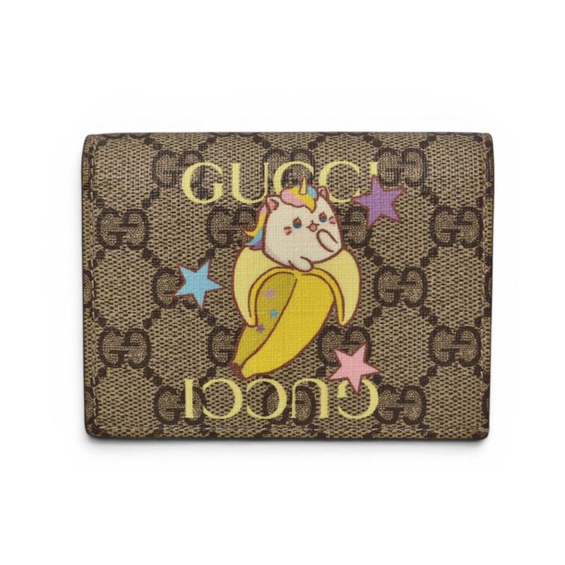 GUCCI（グッチ） ミニ財布/二つ折り 折財布 GGスプリーム ばなにゃ