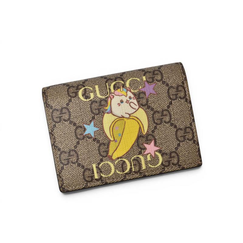 GUCCI（グッチ） ミニ財布/二つ折り 折財布 GGスプリーム ばなにゃ